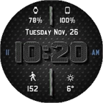 chrome leather hd watch face android application logo